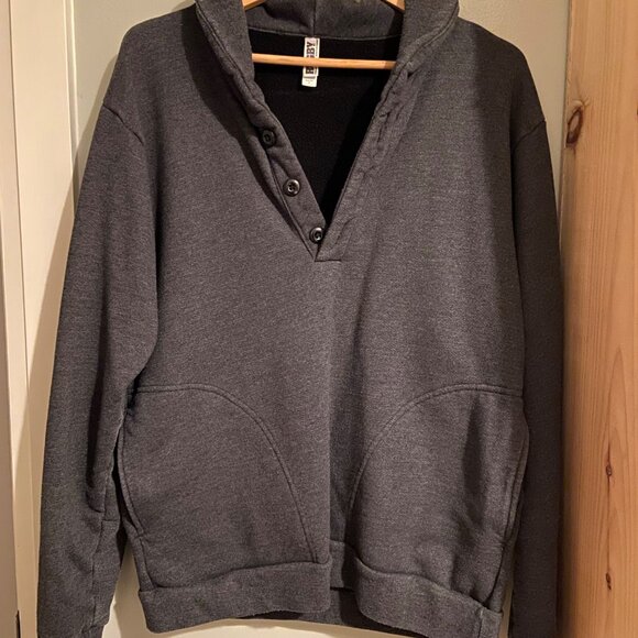 Men's American Apparel Pullover, Size L - Picture 2 of 4